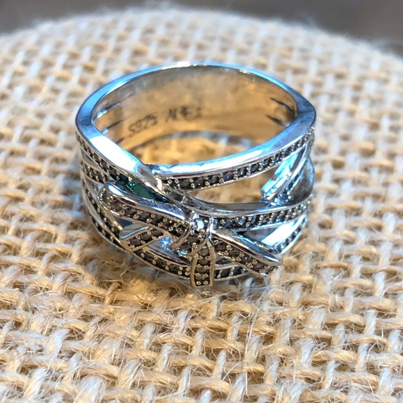 .925 sterling silver Bow Ring - Picture 6 of 8